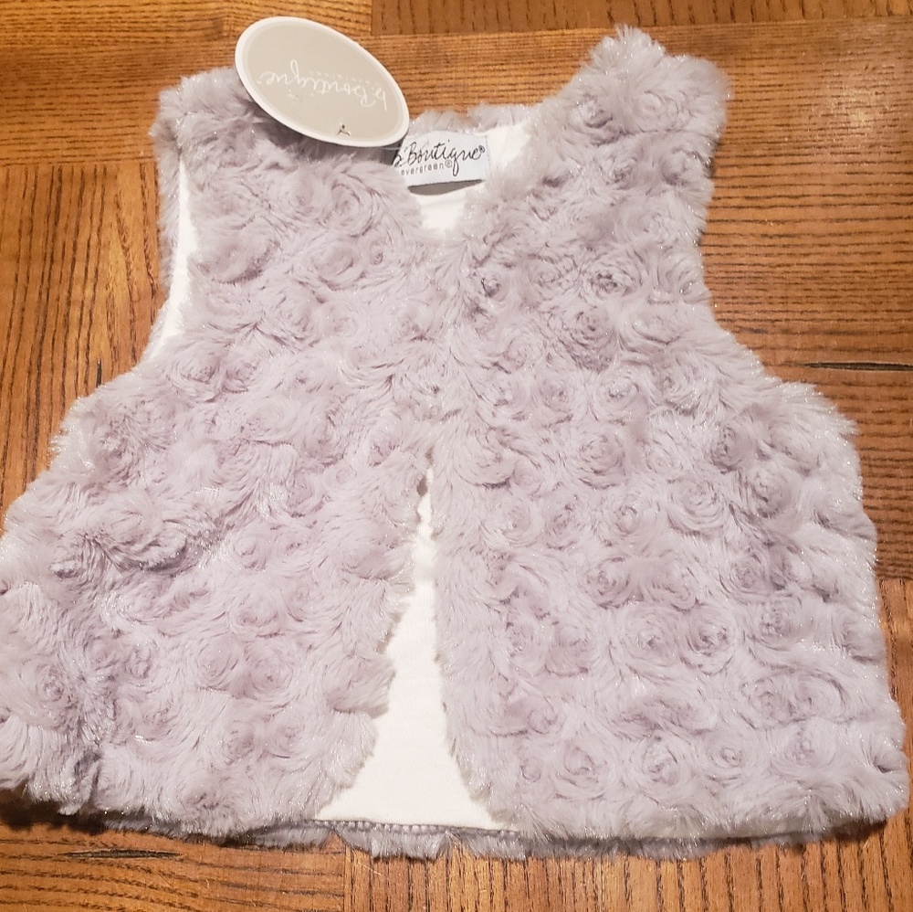 Newborn 0-3 month baby fur vest